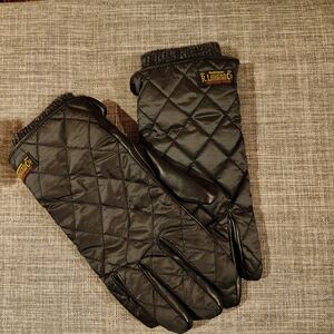 Polo by Ralph Lauren Quilted Black Gloves